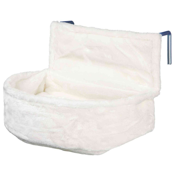Kuschelsack für Heizkörper, Kurzhaarplüsch, weiß