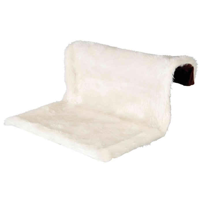 Liegemulde für Heizkörper, Langhaarplüsch/Velours, creme/braun