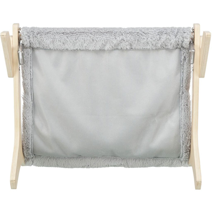 Hängematte, Holz, unbehandelt, grau