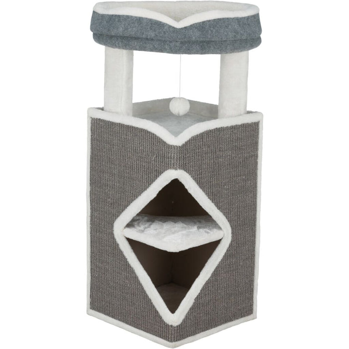 Cat Tower Arma, grau/weiß
