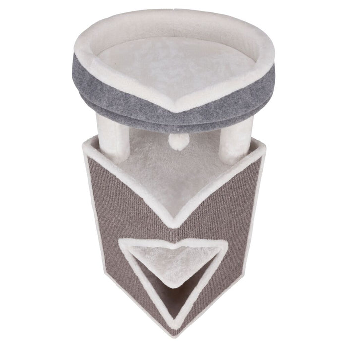Cat Tower Arma, grau/weiß