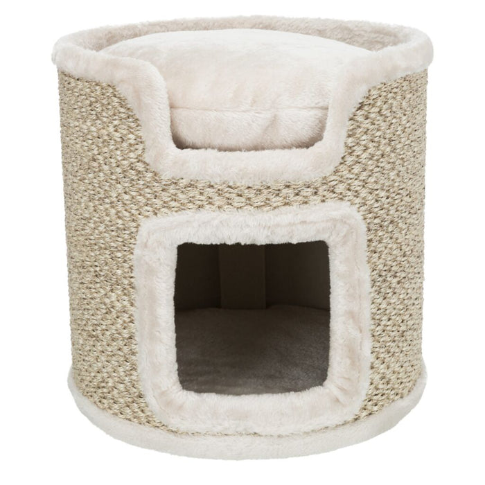 Cat Tower Ria, lichtgrau/natur