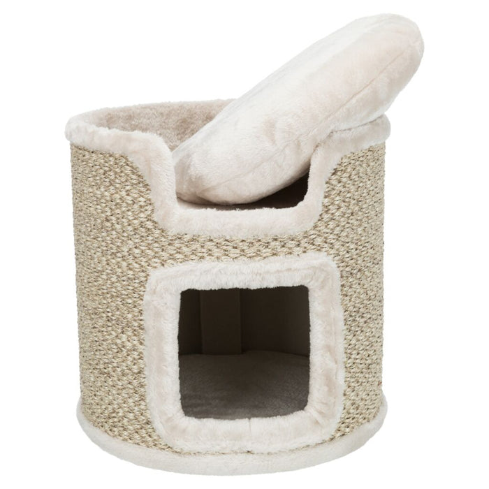 Cat Tower Ria, lichtgrau/natur