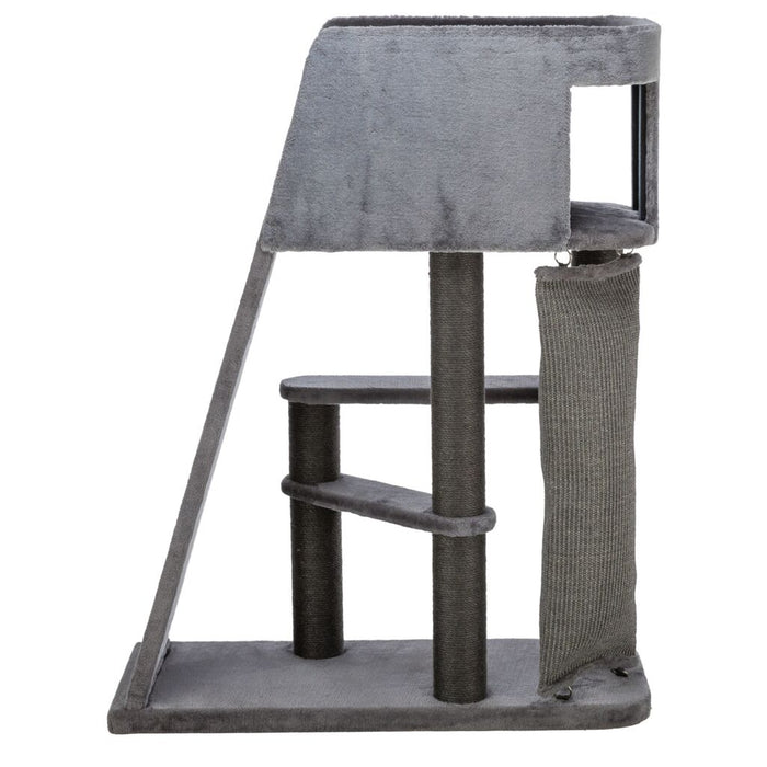 Kratzbaum Active, grau mit Kletterrampe