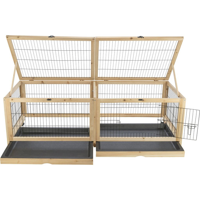 Indoor Gehege, Meerschw./Kaninchen, Holz/Metall