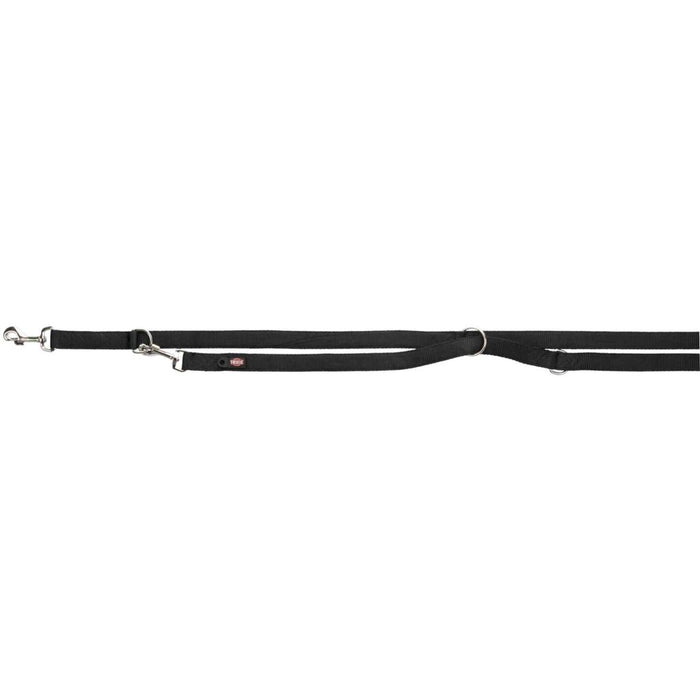 Premium V-Leine, doppellagig, schwarz