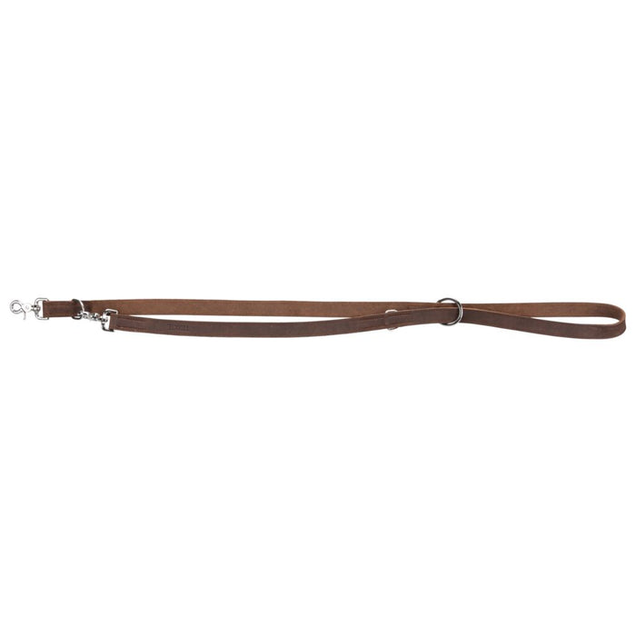 Rustic Fettleder-V-Leine, dunkelbraun