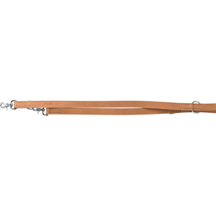 Rustic Fettleder-V-Leine Heartbeat, braun