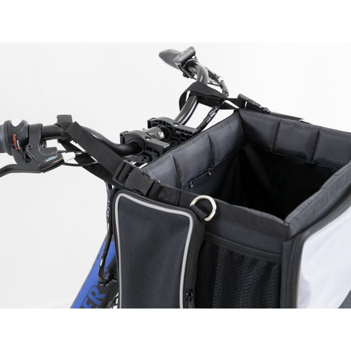 Front-Box für Fahrräder, schwarz/grau