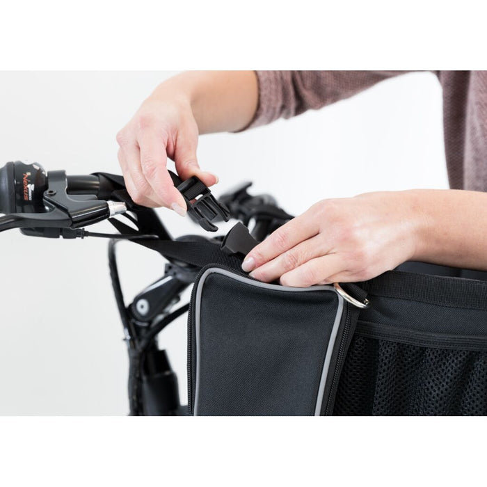Front-Box für Fahrräder, schwarz/grau