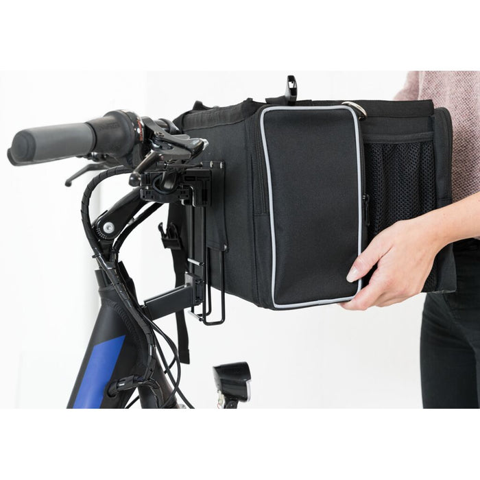 Front-Box für Fahrräder, schwarz/grau