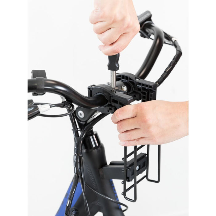 Front-Box für Fahrräder, schwarz/grau