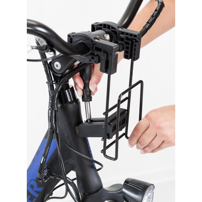 Front-Box für Fahrräder, schwarz/grau