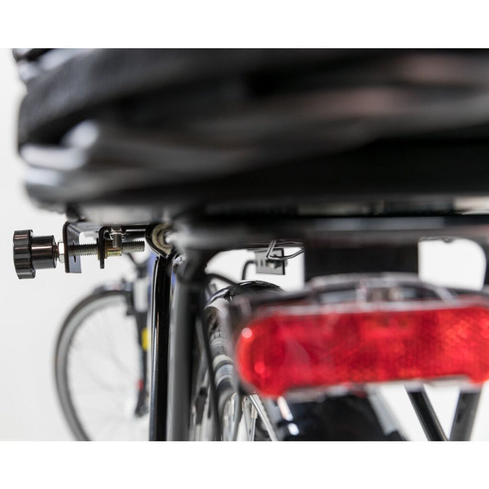 Fahrradkorb m. Gitter f. Gepäckträger,Weide/Metall, schwarz