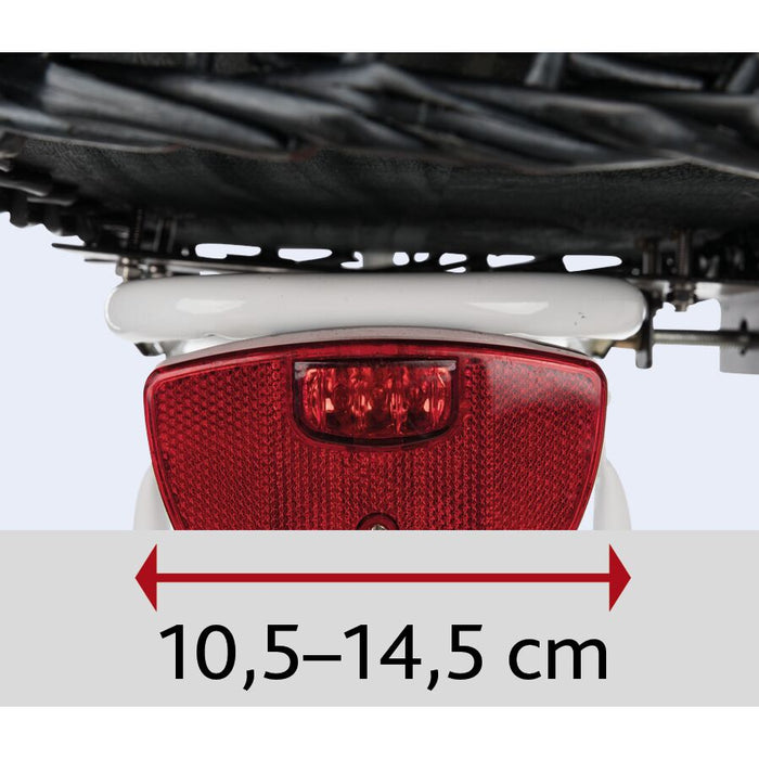 Fahrradkorb m. Gitter f. Gepäckträger,Weide/Metall, schwarz