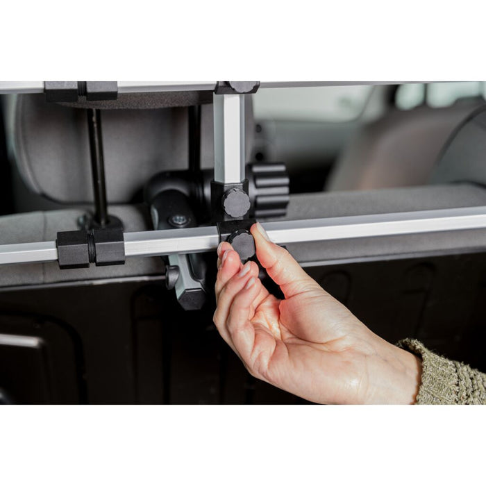 Auto-Gitter, mit Kopfstützenfixierung, silber/schwarz