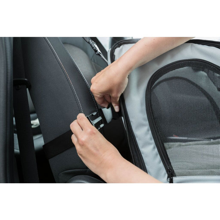 Autositz, grau/schwarz