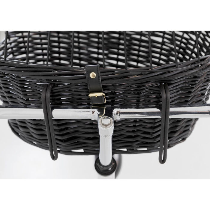 Front-Fahrradkorb, schwarz