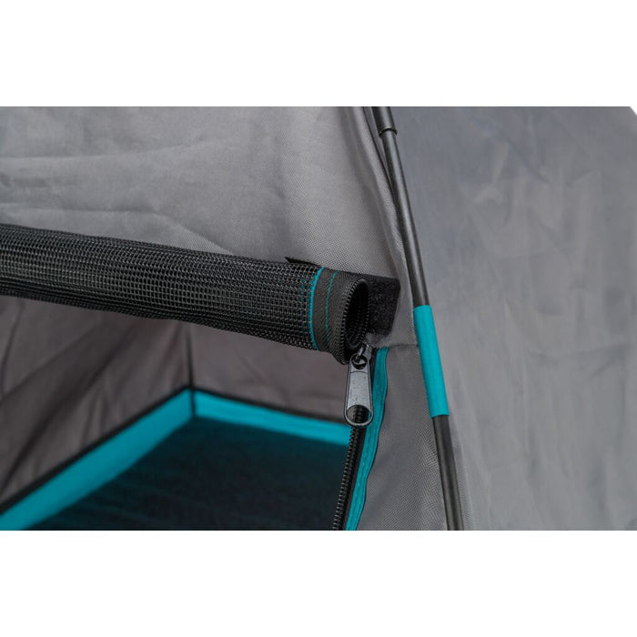 Zelt für Hunde, dunkelgrau/petrol