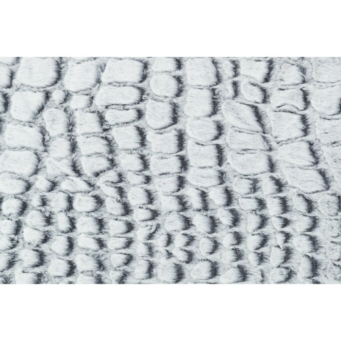 Vital Bett Lino, oval, schwarz/grau