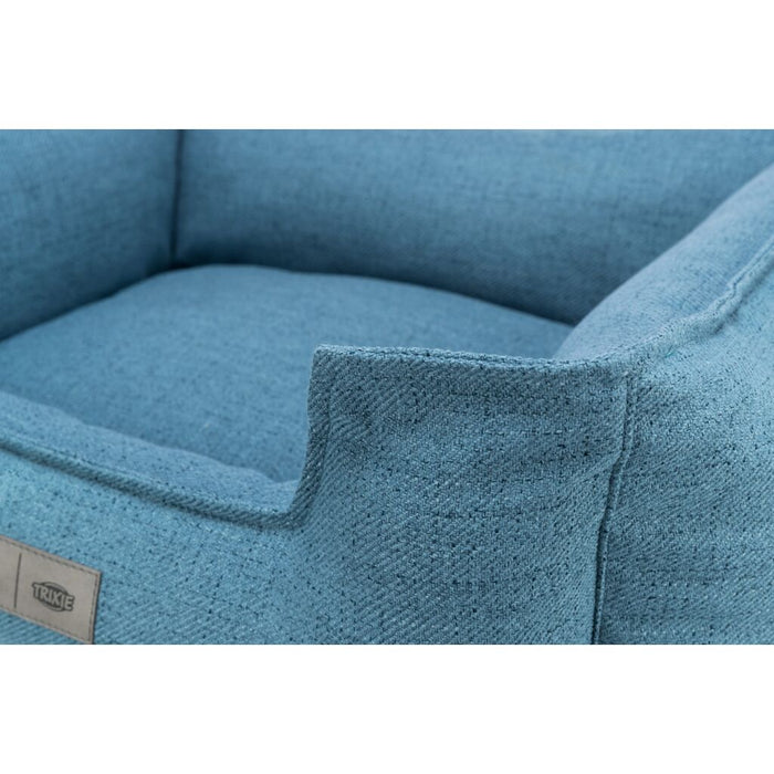 Bett Talis, eckig, blau