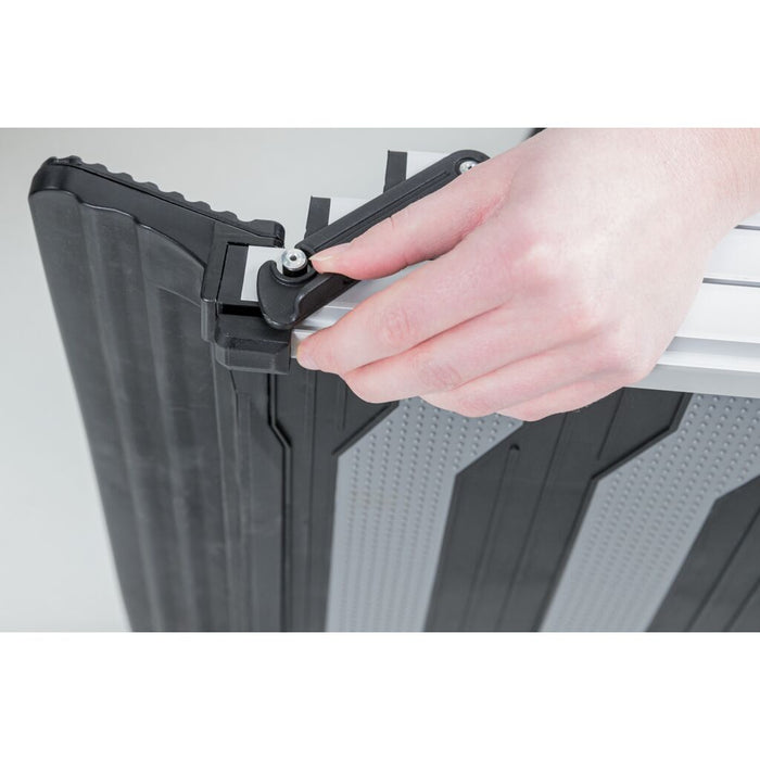 3-fach Teleskop-Rampe, Aluminium/TPR, 6,8 kg, schwarz/grau