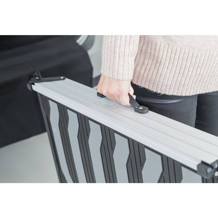 3-fach Teleskop-Rampe, Aluminium/TPR, 6,8 kg, schwarz/grau