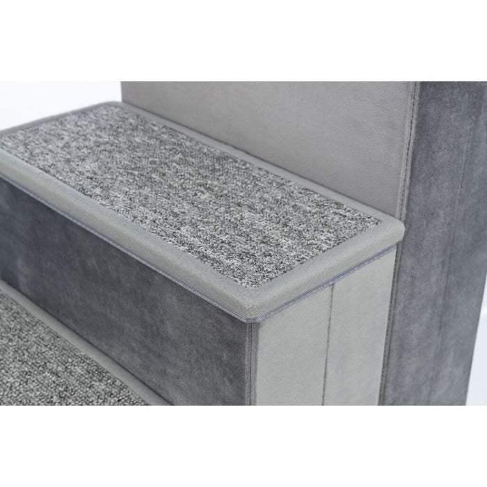 Treppe mit Stauraum, grau