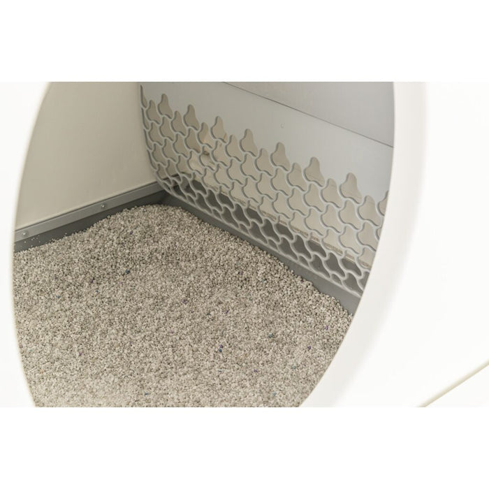 Selbstreinigende Katzentoilette, Kunststoff, weiß
