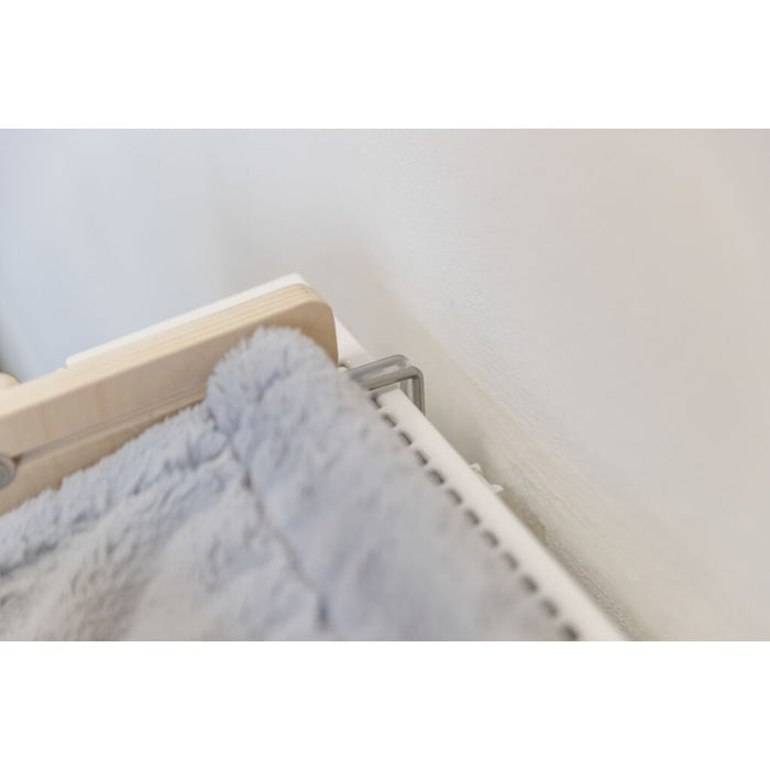 Hängematte, Holz, unbehandelt, grau