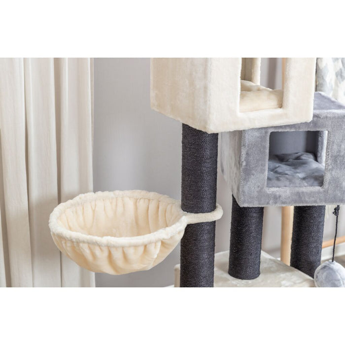 Kratzbaum Enzo, creme/grau/schwarz