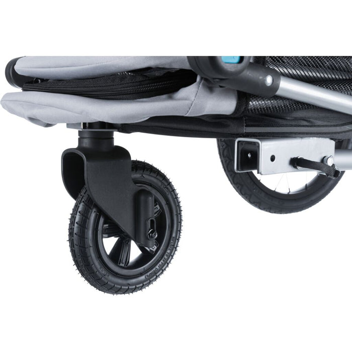 Fahrrad-Anhänger, Schnell-Falt-Funktion, grau