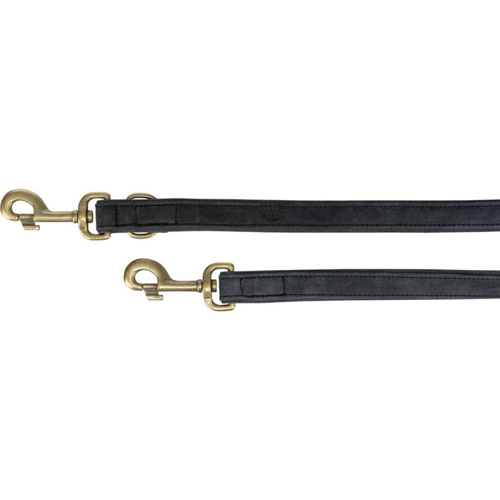 Pure V-Leine, Leder, schwarz