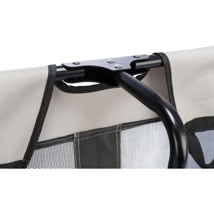 Hundeliege, beige/schwarz