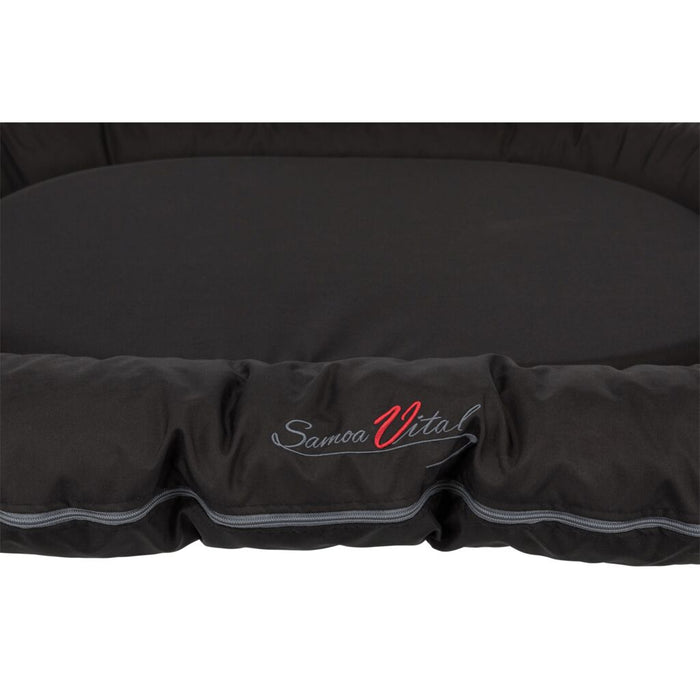 Kissen Samoa Vital, oval, schwarz