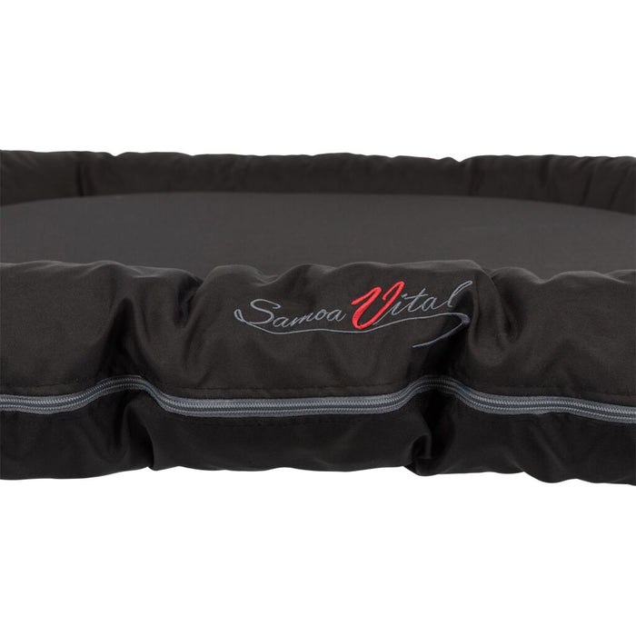 Kissen Samoa Vital, oval, schwarz