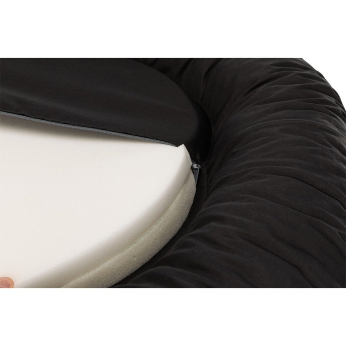 Kissen Samoa Vital, oval, schwarz