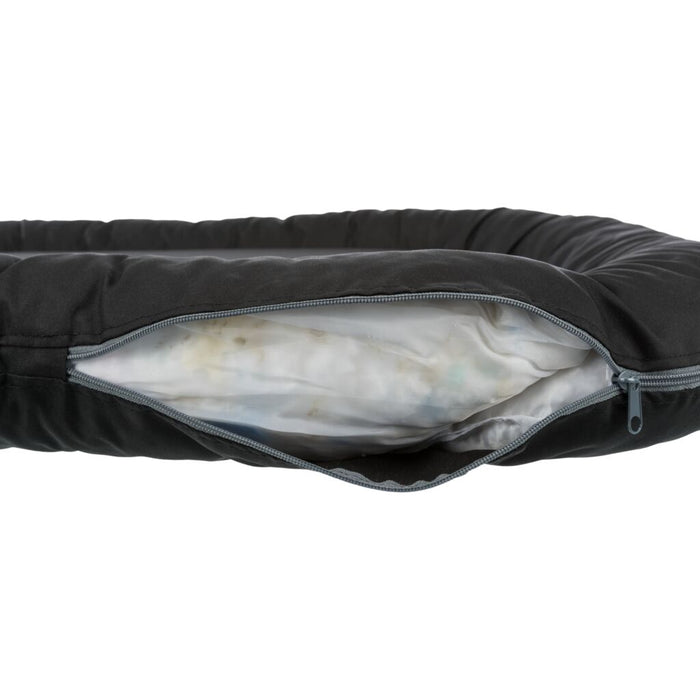 Kissen Samoa Vital, oval, schwarz
