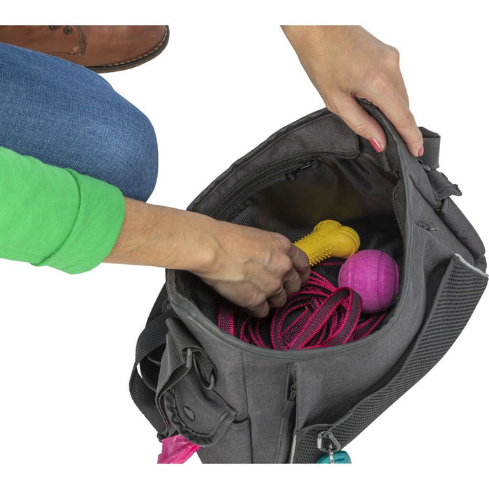 Gassi- und Dummy-Tasche, anthrazit