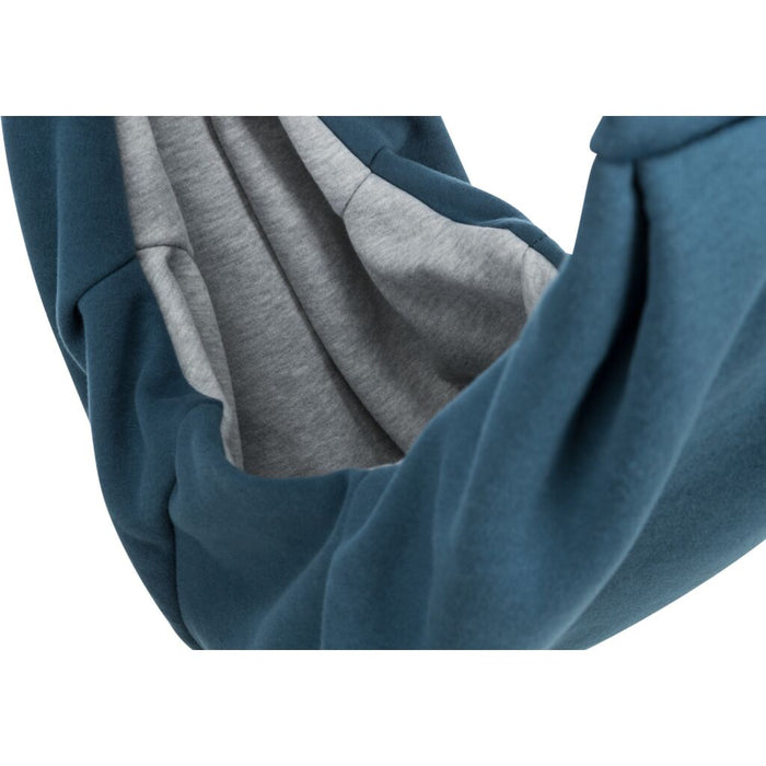 Fronttasche Soft, blau/hellgrau