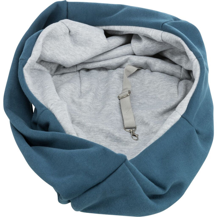 Fronttasche Soft, blau/hellgrau