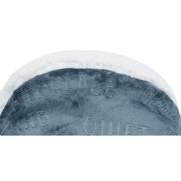 Kuschelsack Paul, blau/weiß