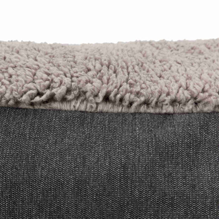 Vital Kissen Bendson, oval, dunkelgrau/hellgrau