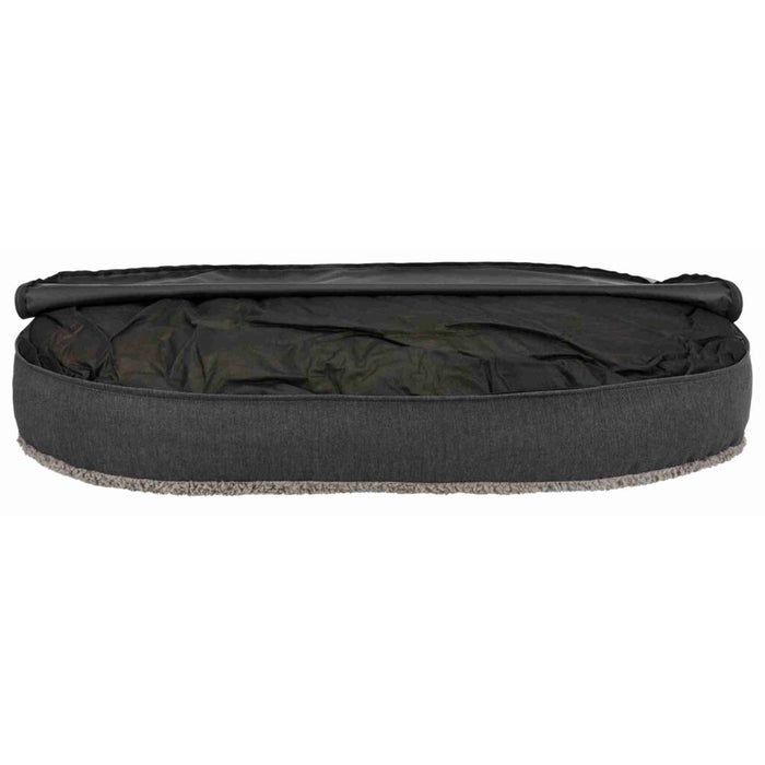 Vital Kissen Bendson, oval, dunkelgrau/hellgrau