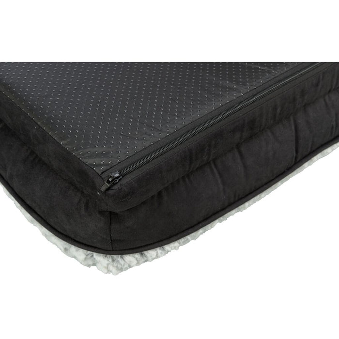 Vital Bett Lino, eckig, schwarz/grau