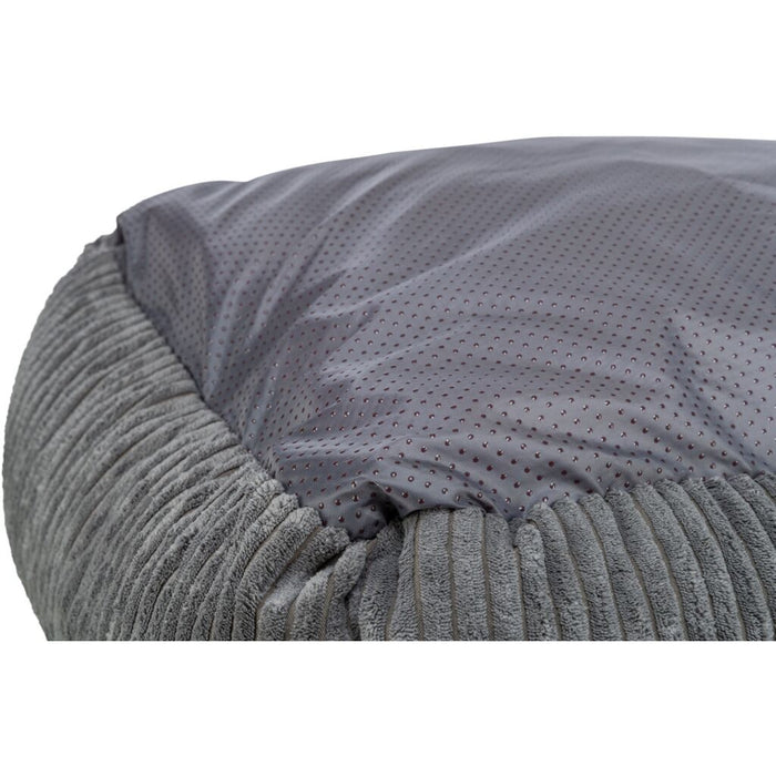 Vital Bett Jonna, Cordplüsch, eckig, dunkelgrau