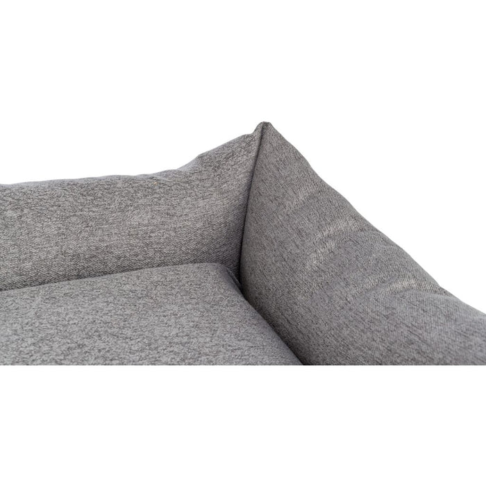 Bett CityStyle, eckig, grau
