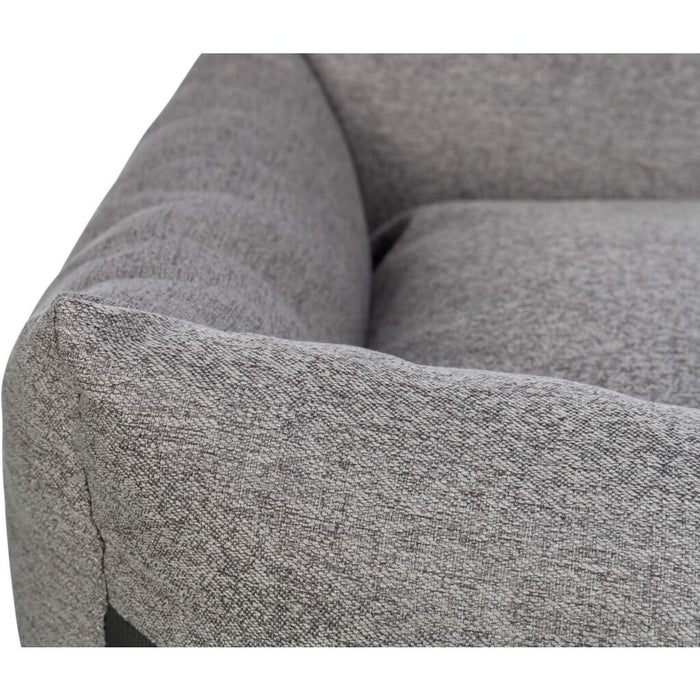Bett CityStyle, eckig, grau