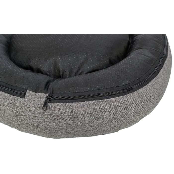 Bett CityStyle, rund, grau