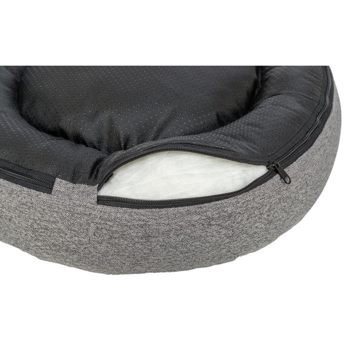 Bett CityStyle, rund, grau